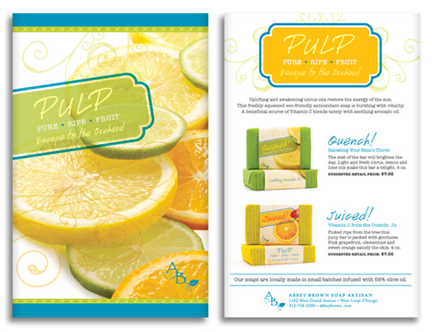 wrapper soap print citrus