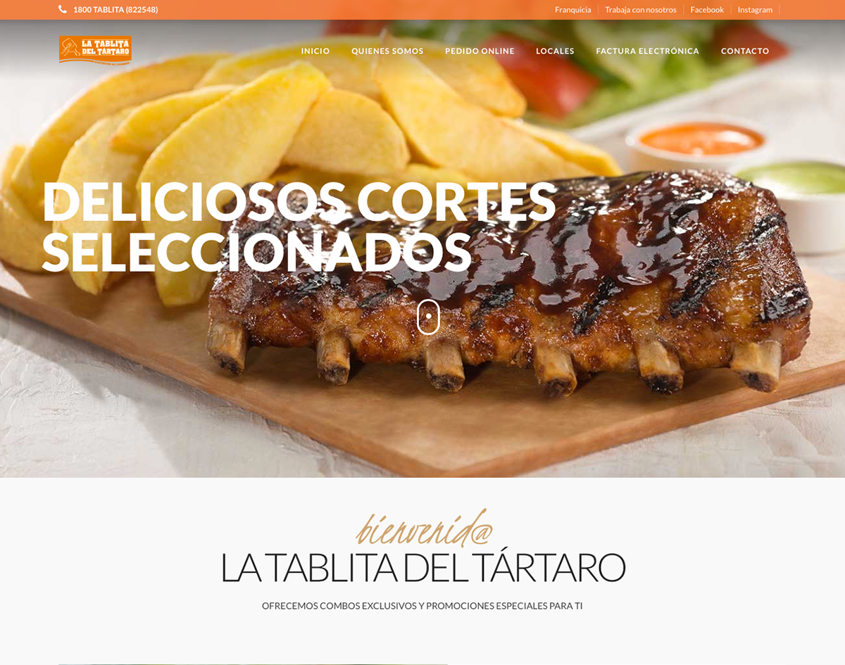 sitio web desarrollo carne Parrilla parrillada Ecuador