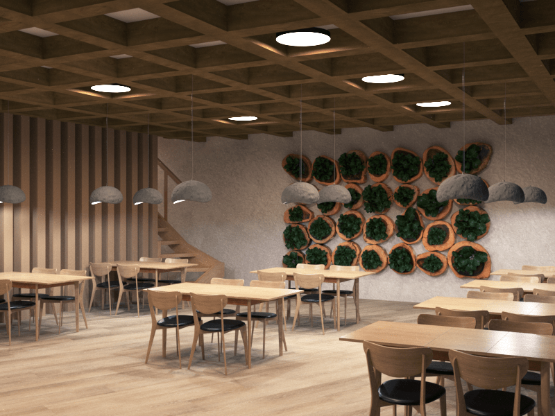 design Interior 3ds max visualization corona hotel natural green eco
