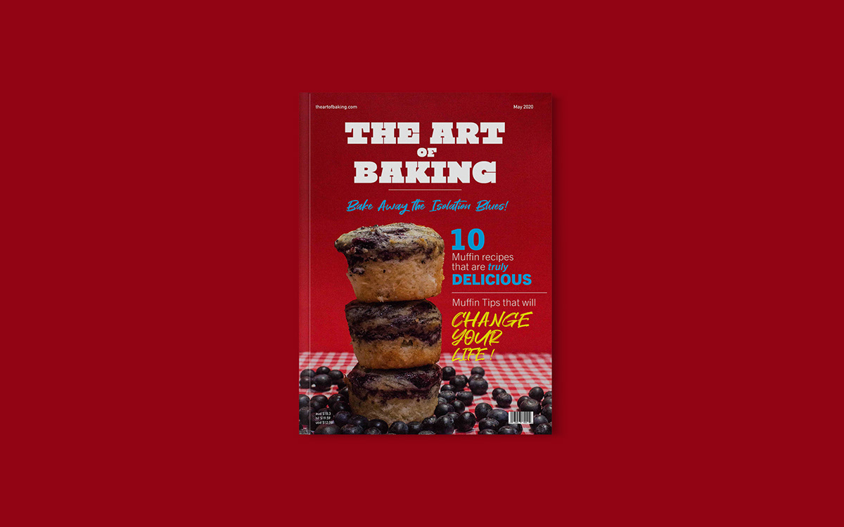 baking blueberrymuffins cooking design graphicdesign magazine muffins