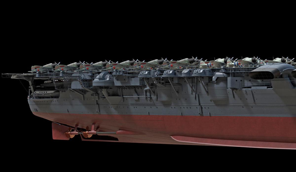 Aircraft Carrier IJN navy warship