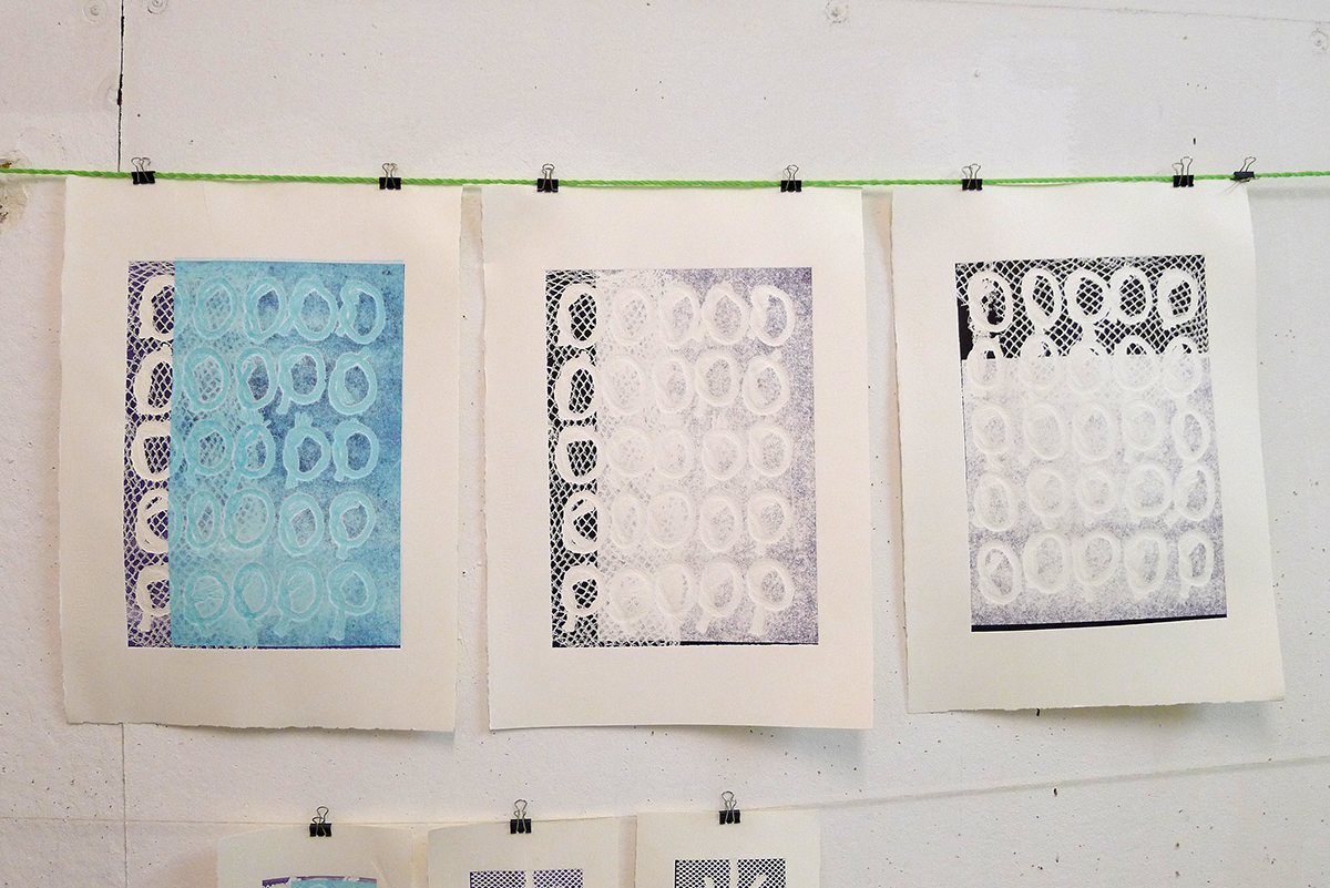 printmaking monoprints paper