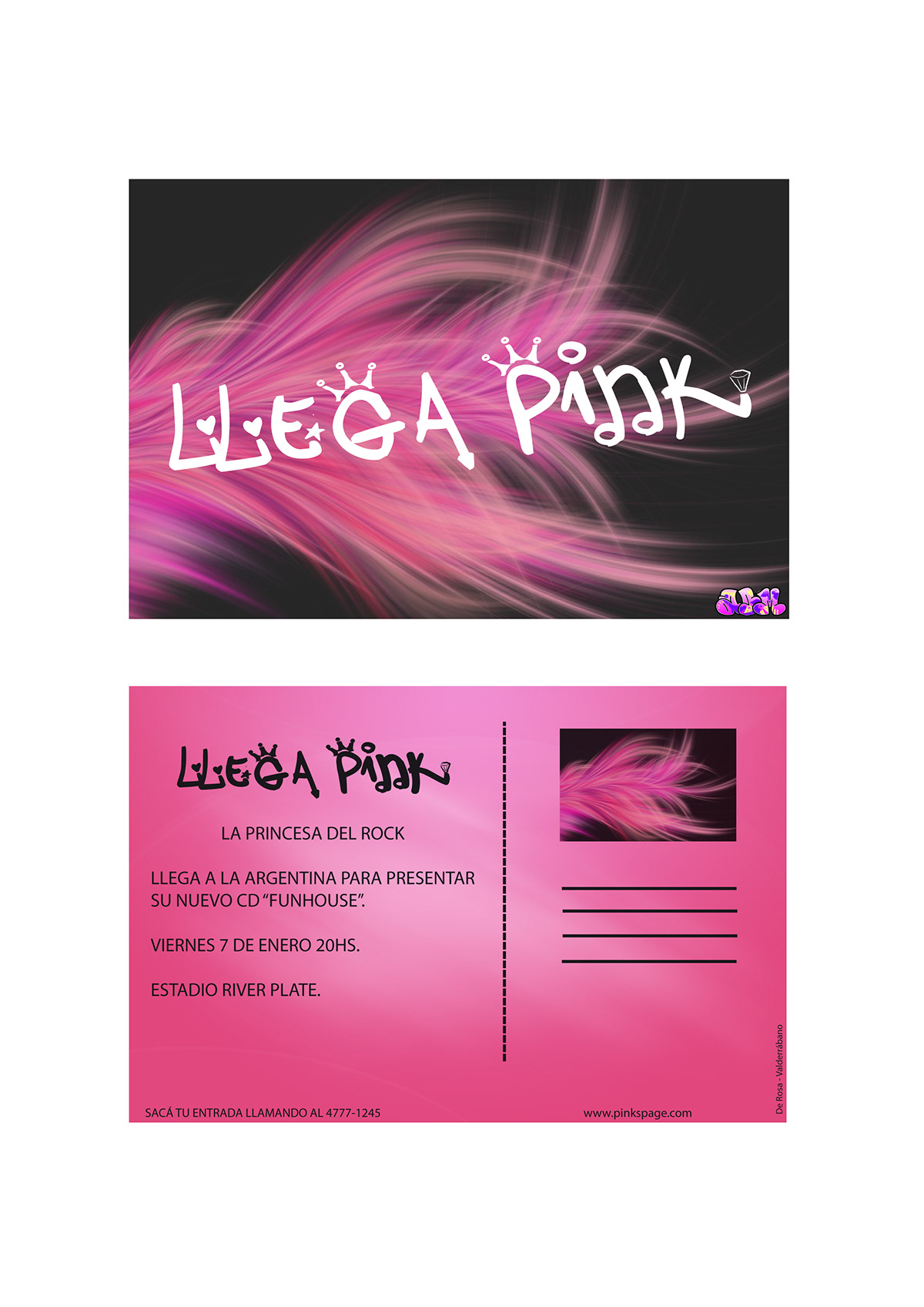 pink Btl recital Show tipografia parque las heras