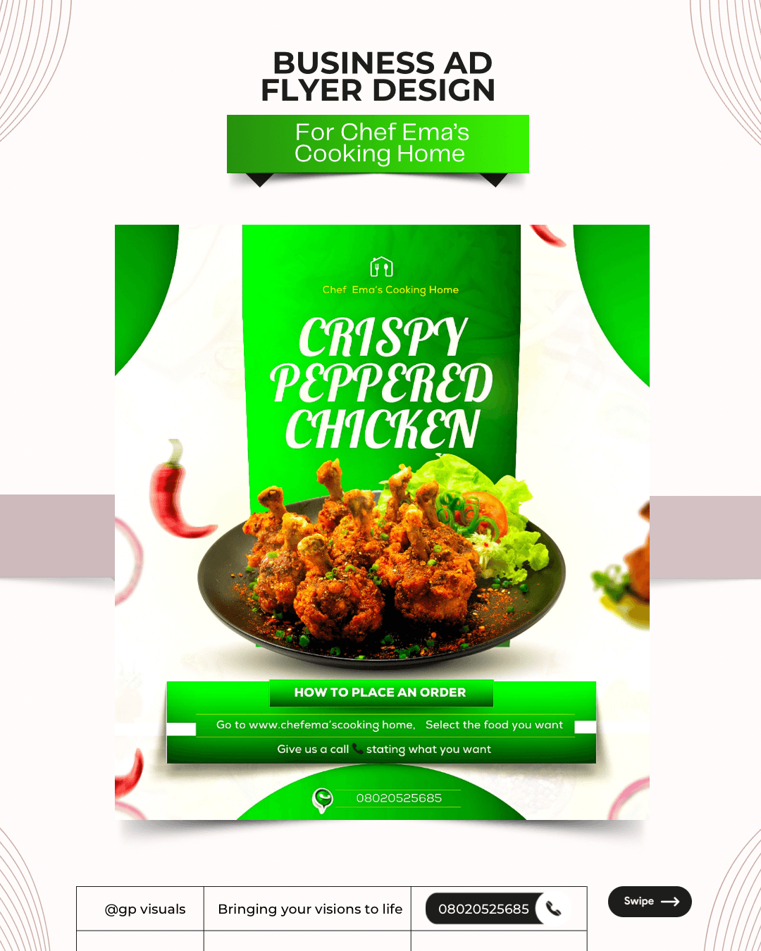 design graphic graphic design  Behance Food  behance mobile food ad Flyer