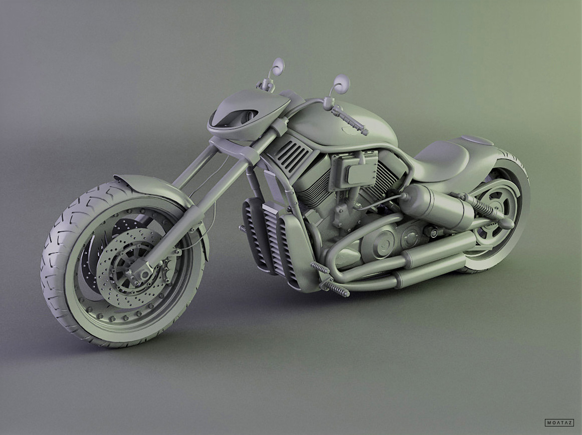3D MAX modeling wireframe vray V-ray studio lighting egypt CGI CG 3d max 3ds max Bike motorbike