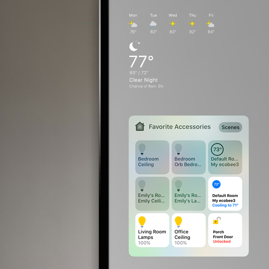 Apple Mirror - Touchscreen Mirror Functional Concept