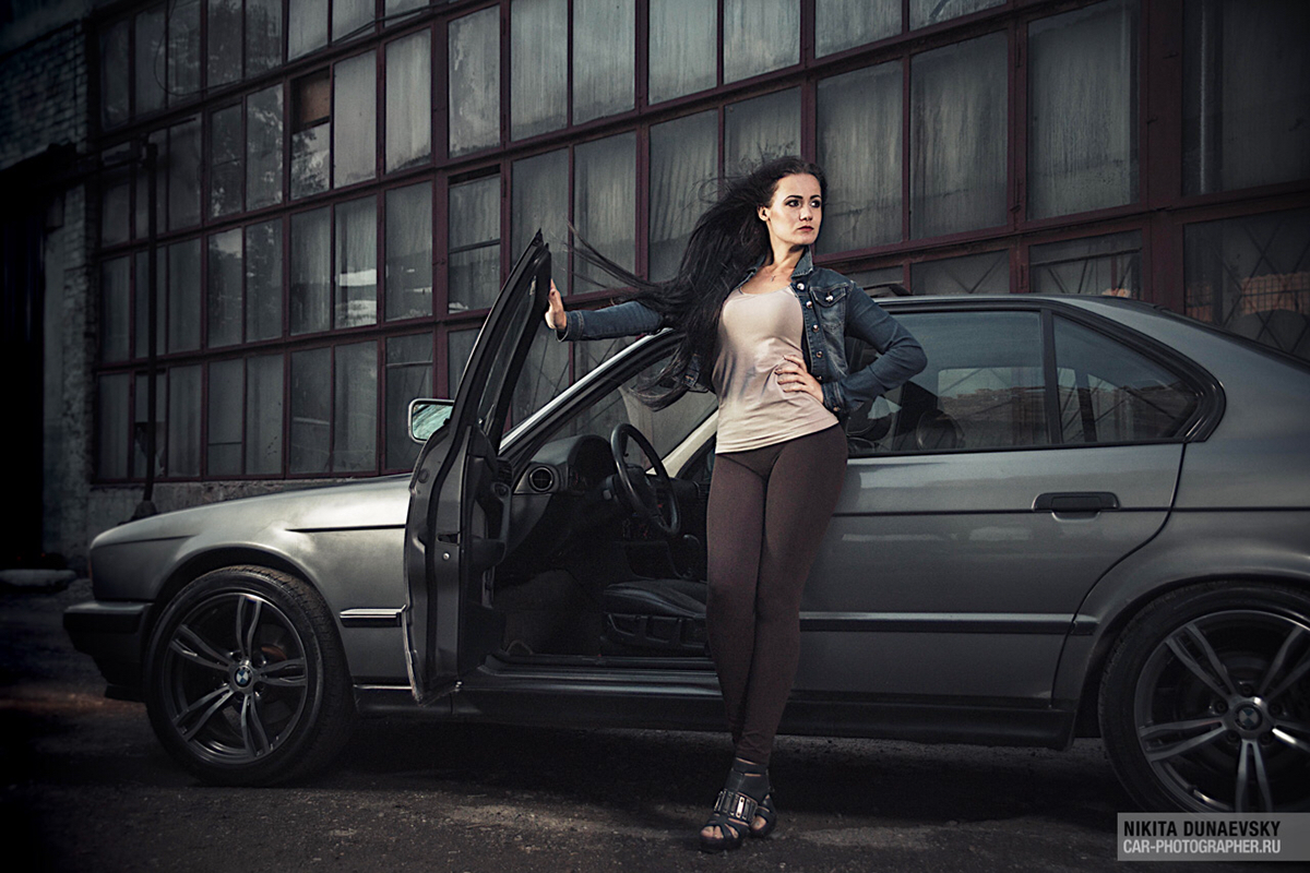 girl BMW Auto car automotive   industrial factory grange