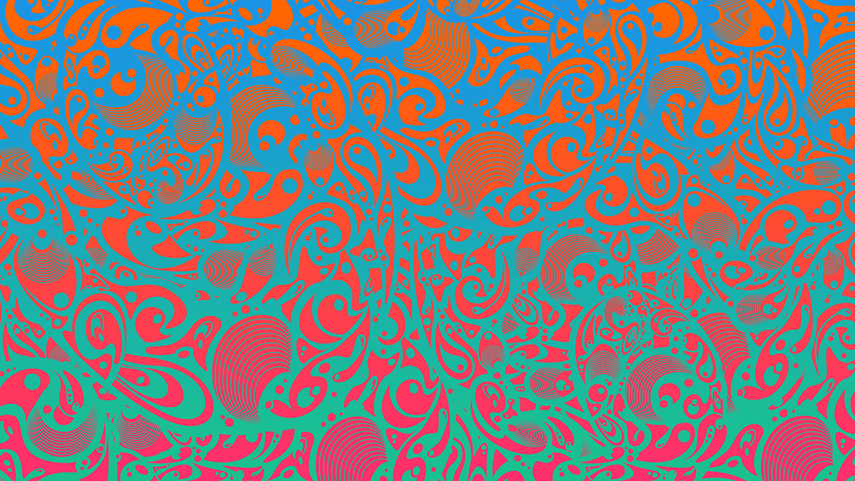 psychedelic shapes lovit Trebol organic cards geometric naipes Psicodélico geometrico organico Baraja wallpaper