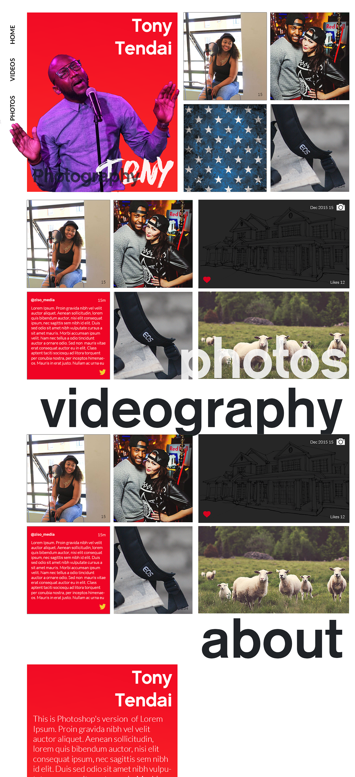 Web Design  UI/UX portfolio grid Photography  harare Zimbabwe R28 Creatives Mdabuko
