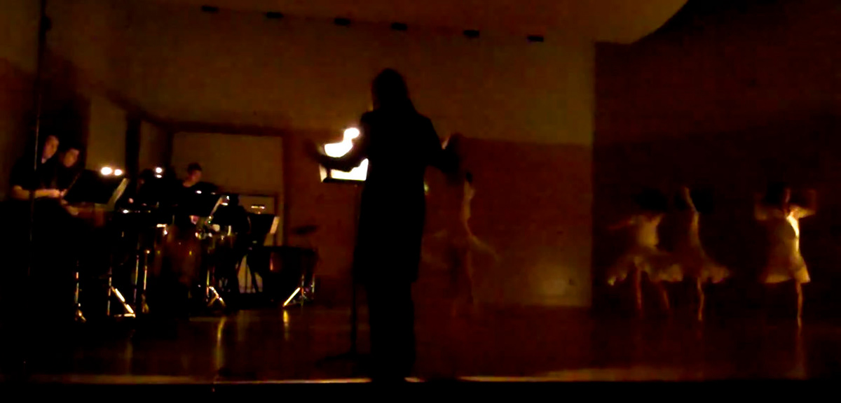 Ogoun Badagris Early Work composition Choreography   DANCE   video projection live music percussion