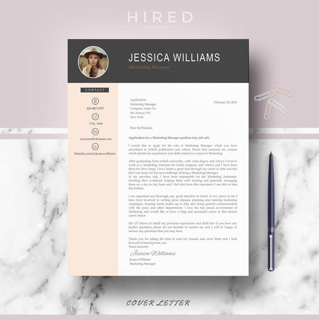 PROFESSIONAL RESUME creative Resume professional cv CV template templates resume for word resume design