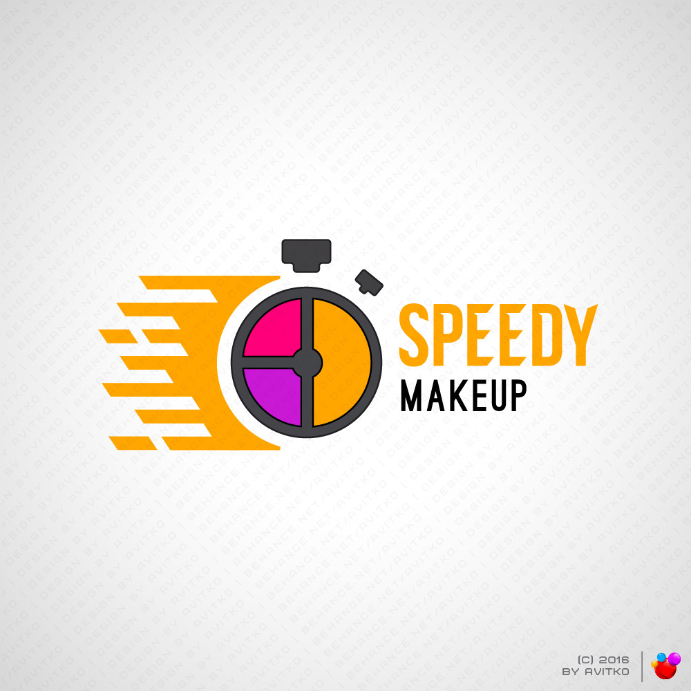 branding  Icon logo logo designer Logotype Makeup Logo Speedy stopwatch логотип логотипы