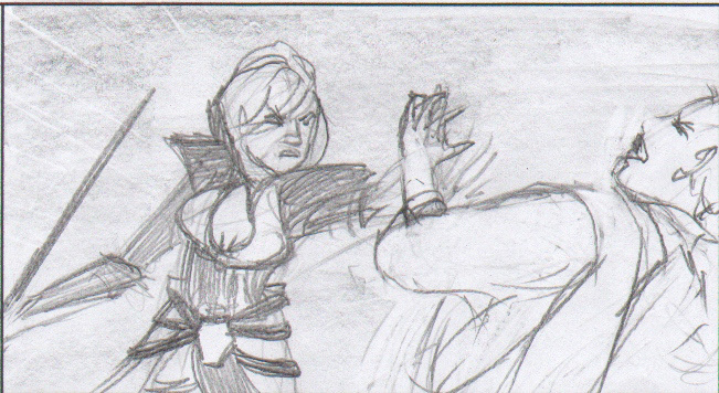 fight sequence storyboard