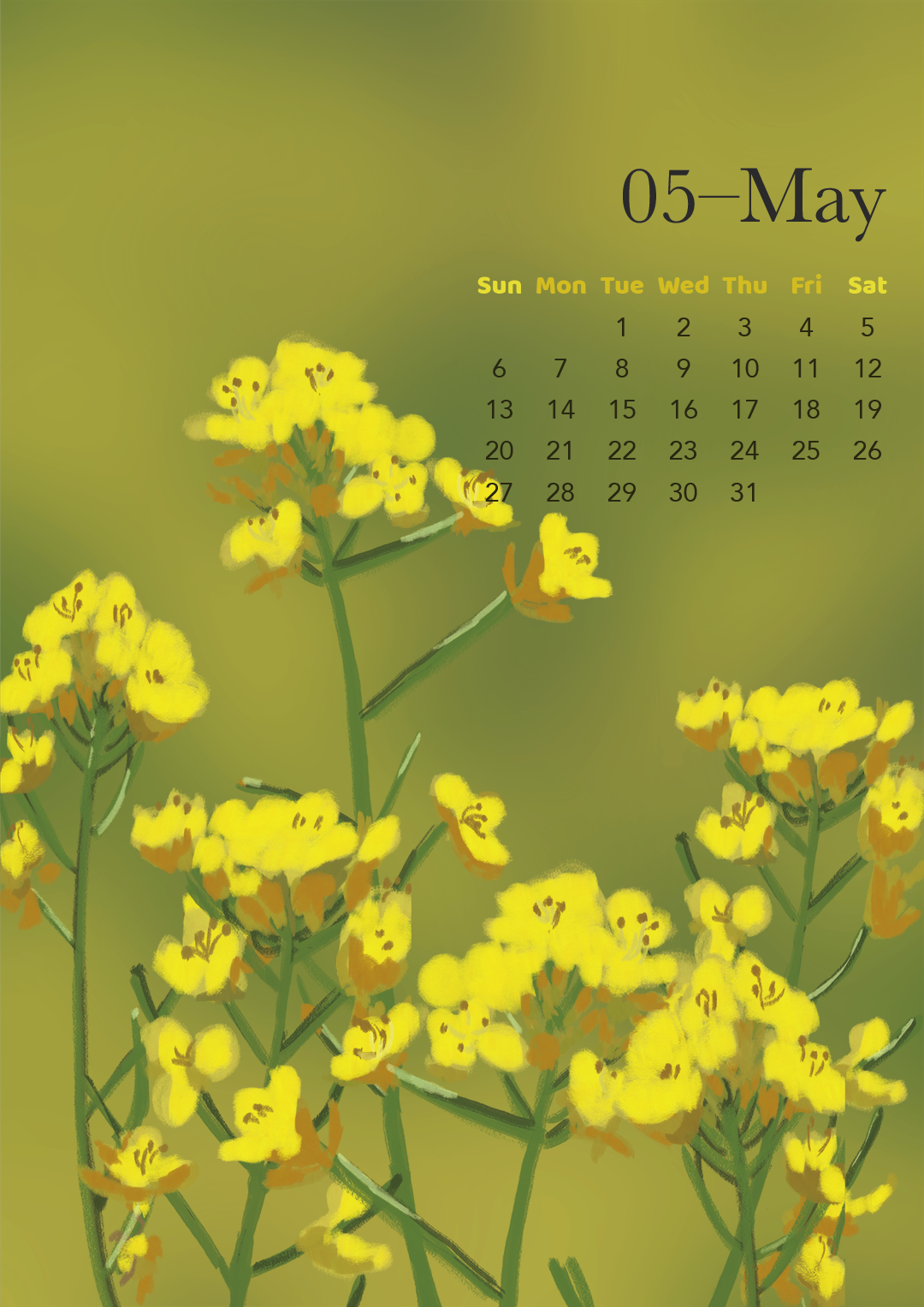 calendar design ILLUSTRATION  Nature flower Landscape Travel