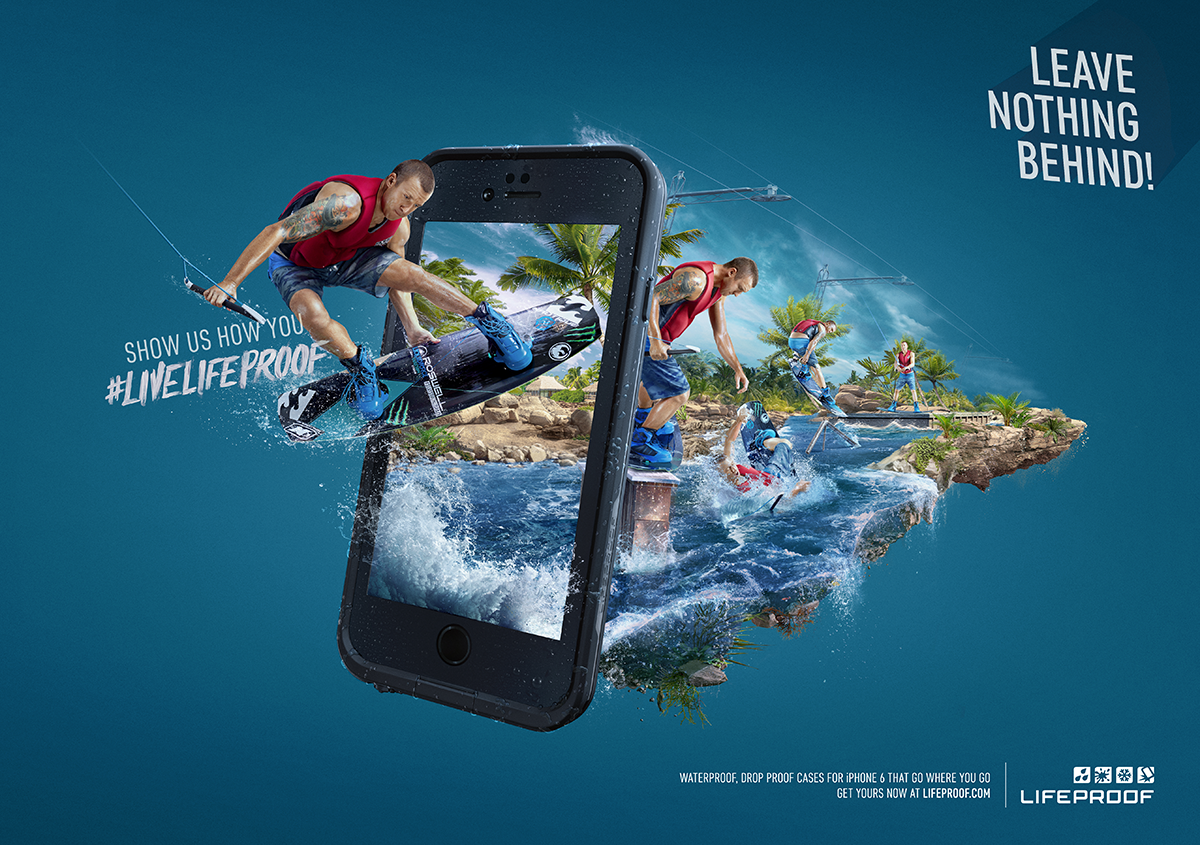 3D otterbox adventure sport extreme sketches concept LifeProof dirt dust water waterproof iphone mobile case