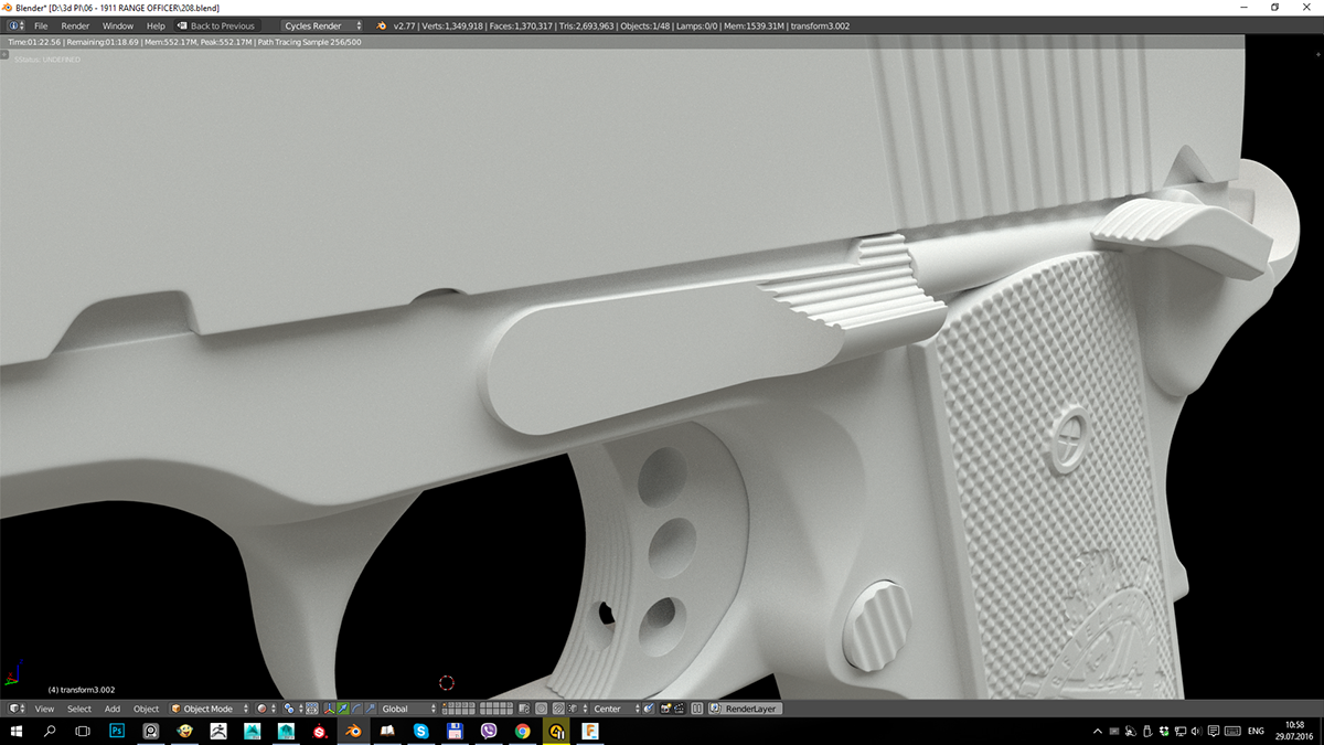 3D model Colt weapons Game Assets 3D