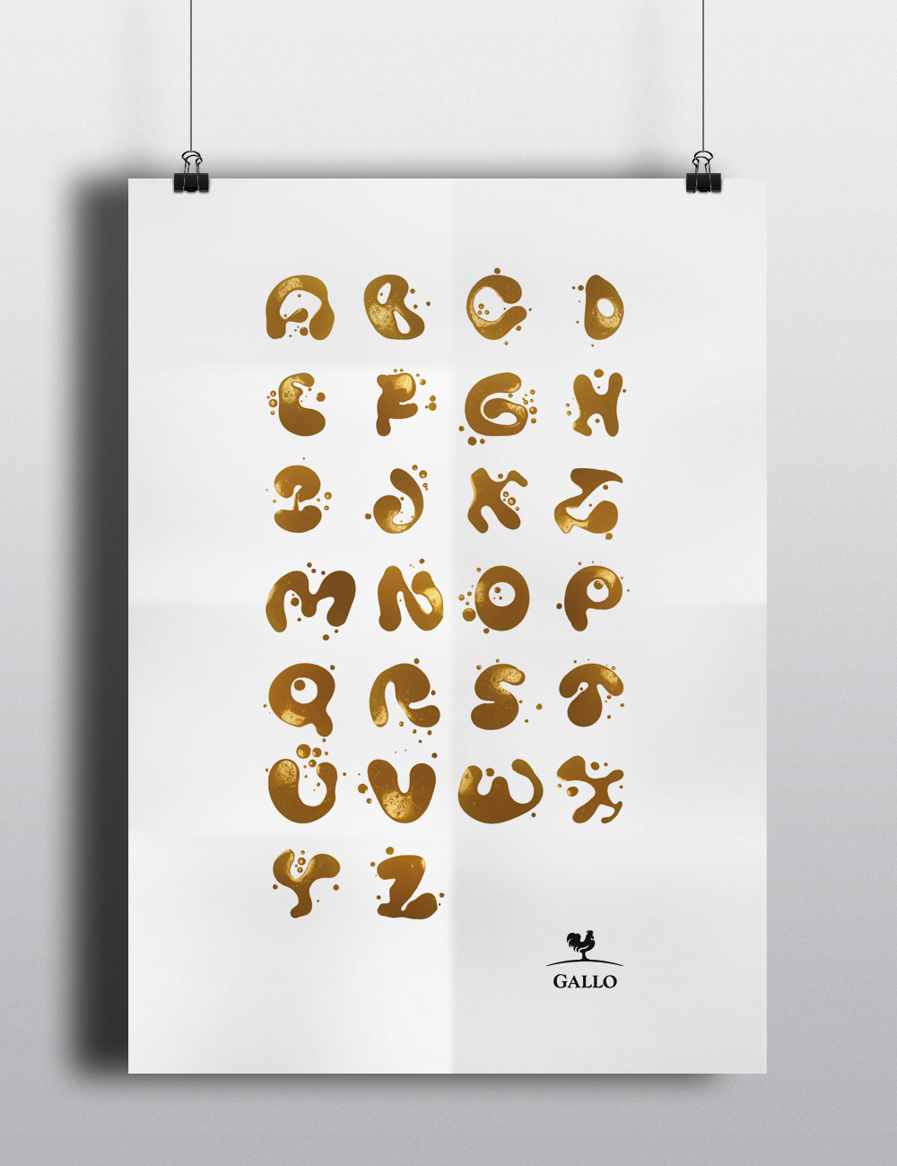 gallo alphabet poster olive oil ABC