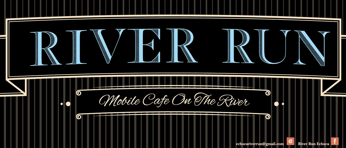 cafe river logo type font design art photo placement Australia