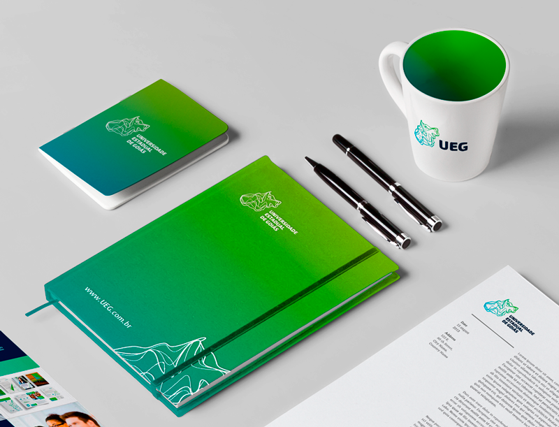 University branding  Goiás Stationery