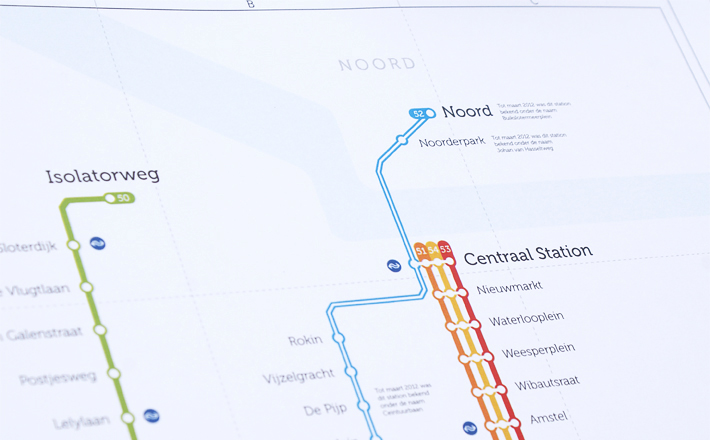 amsterdam Metronet map metro scheme GVB 52 lijn underground amsterdamse metrokaart routekaart
