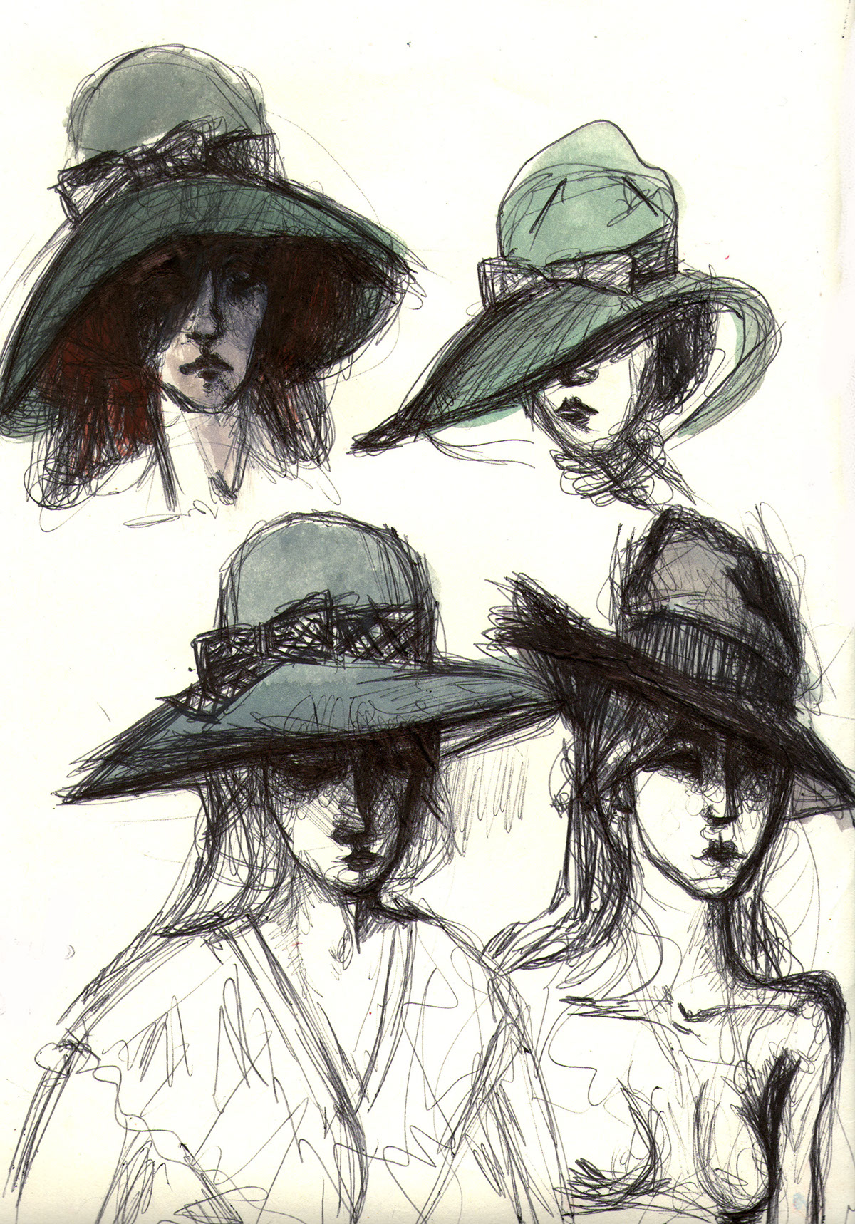 atelier Amedeo Modigliani Modi dedo jeanne hébuterne Melancholy hat inspire italian artists