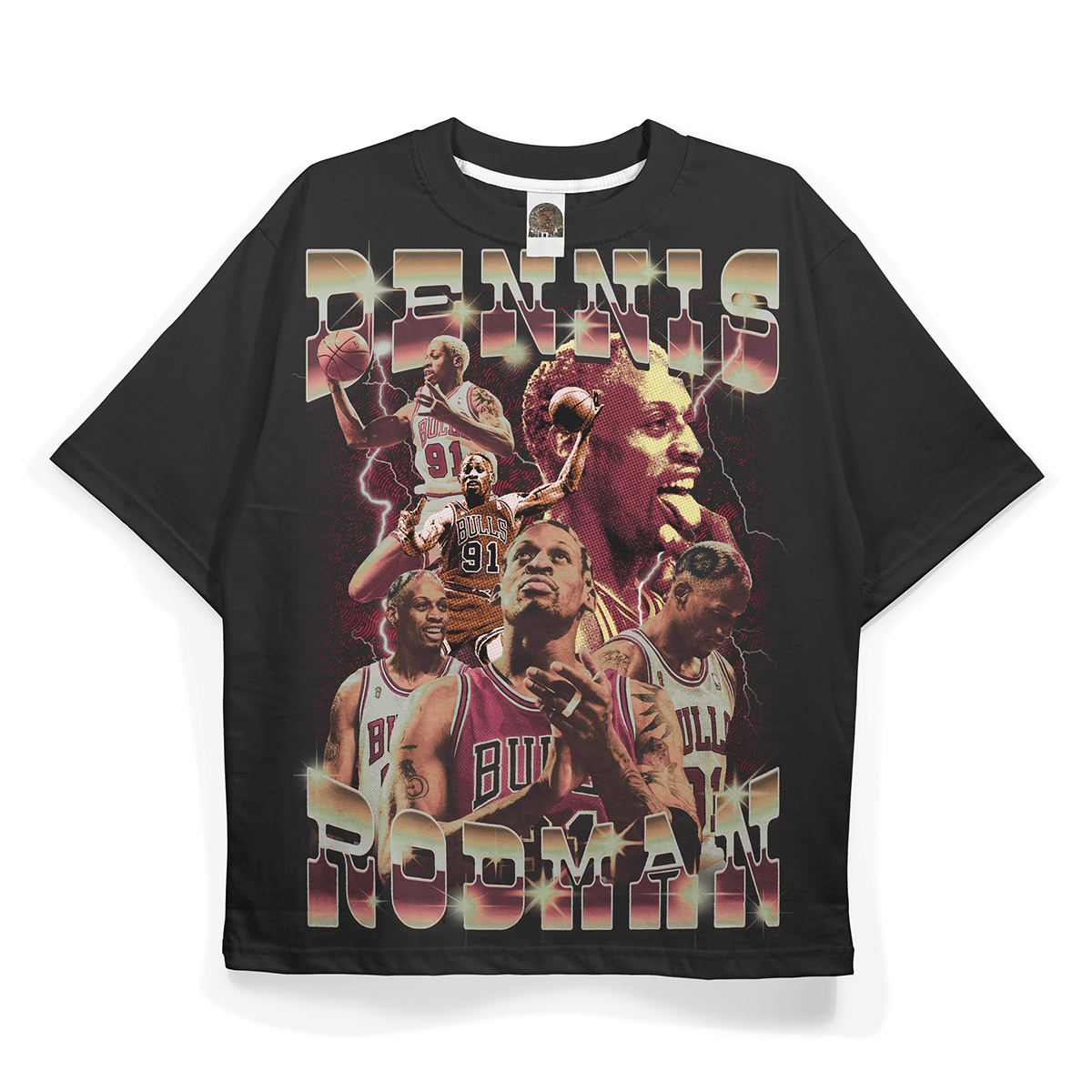 Dennis Rodman Vintage Design Bundle (T-shirt&Poster) on Behance