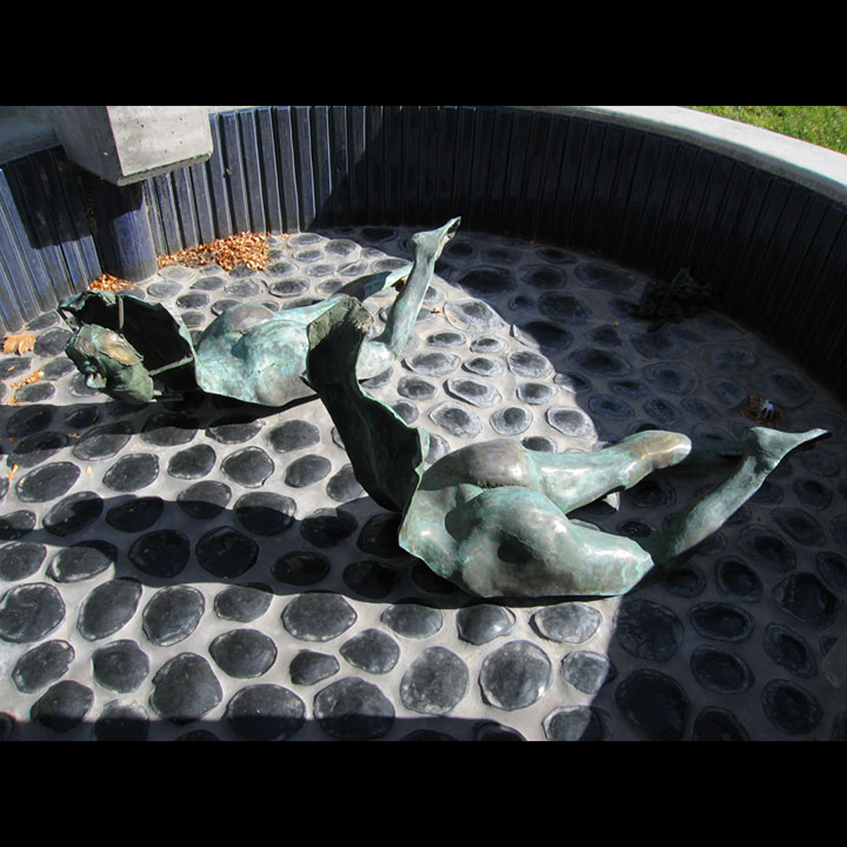 myth bronze orpheus figure nude public art