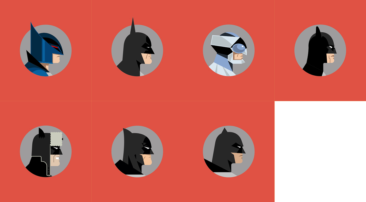 batman comics Bats geometric icons Movies Cartoons tv Minimalism elseworlds poster