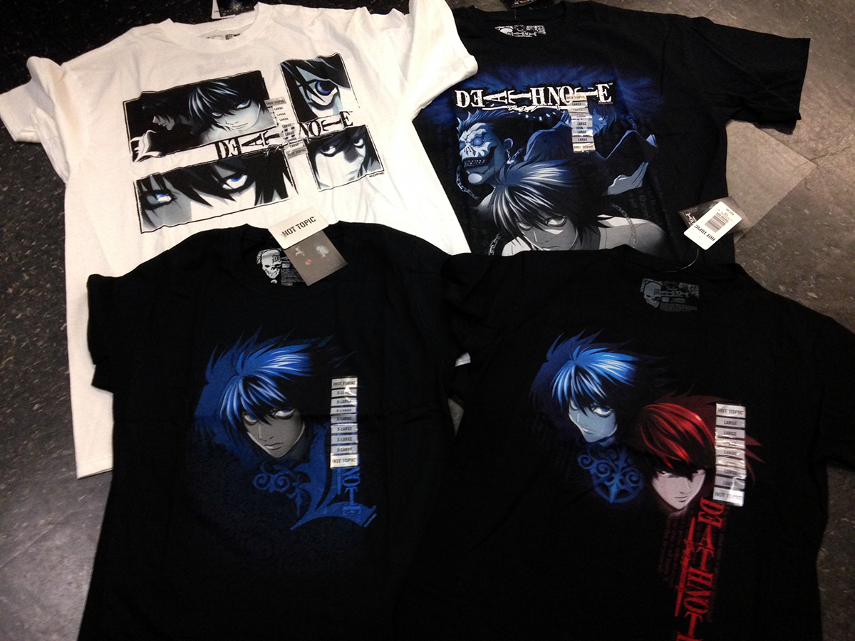 shirt tshirt Seps Separations Deathnote anime licensed character layout Layout Funimation