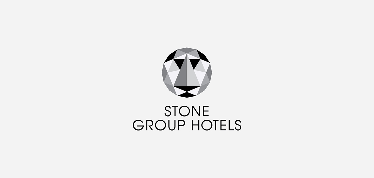 royal lion stone hotel logo Logotype resort