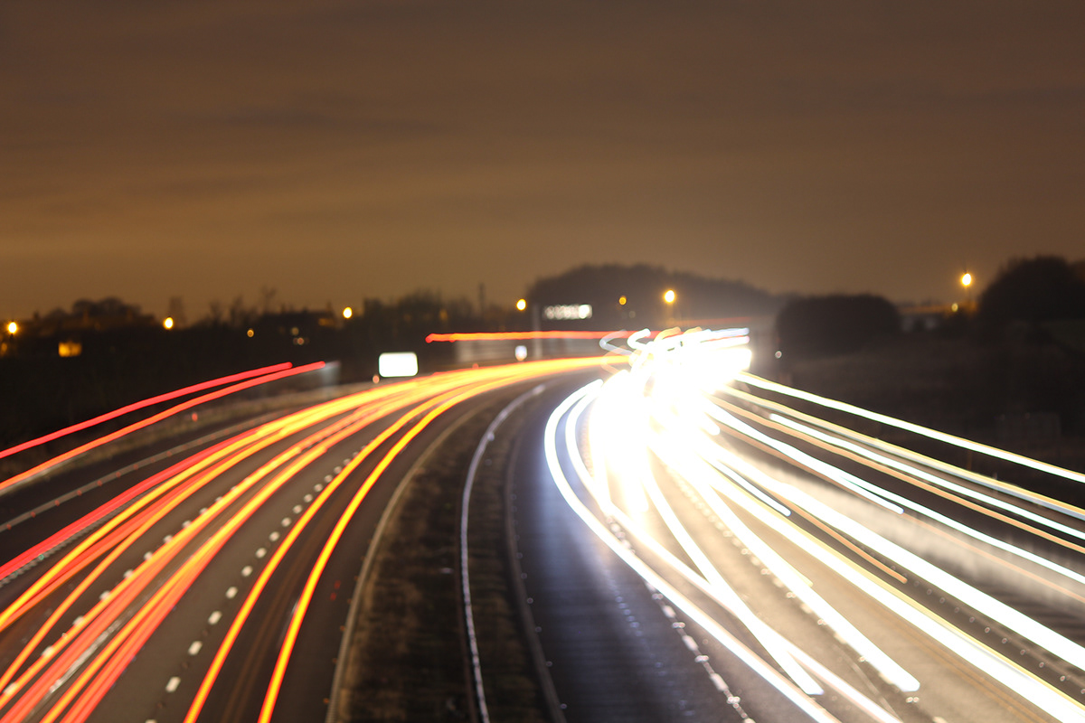 M1 Motorway motorway night Photography  Motorway at night m1 at night M1