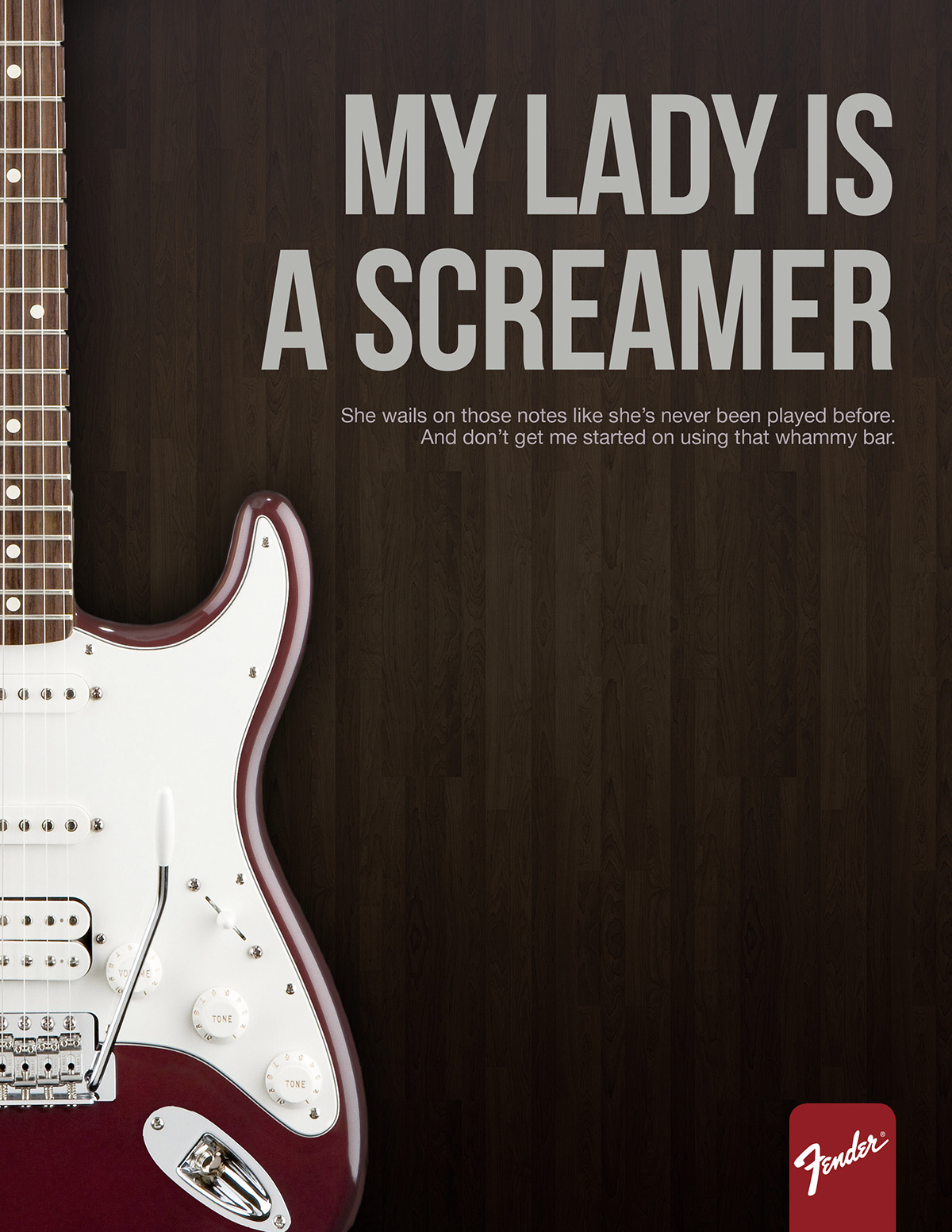 fender Fender Guitars Fender Ad print ad fender print ad my lady
