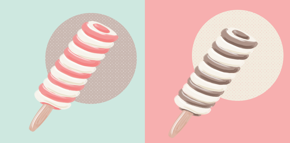مثلجات رسم رسم رقمي icecream digital illustration png design png files سكرابز