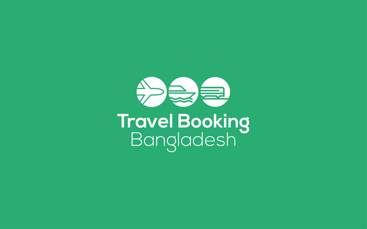 Bangladesh logo rebranding Travel agency Booking bd Website business card letterhead