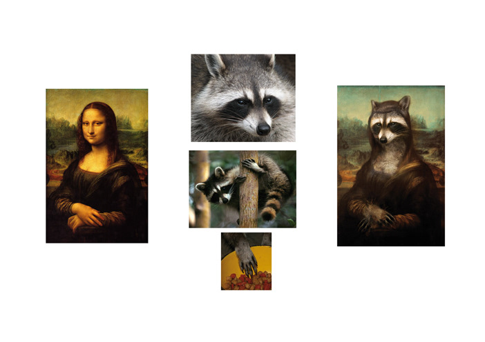 animals Digital Art  Mona Lisa photomanipulation Renaissance