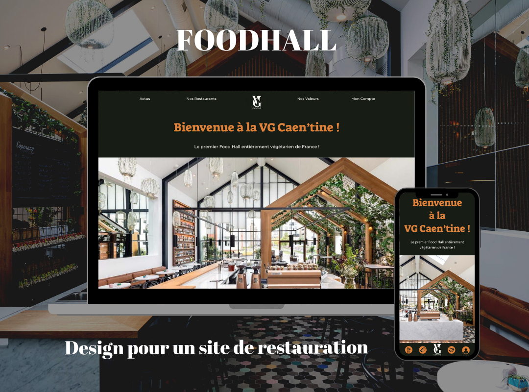 Template Web design FoodHall VG Caen'tine