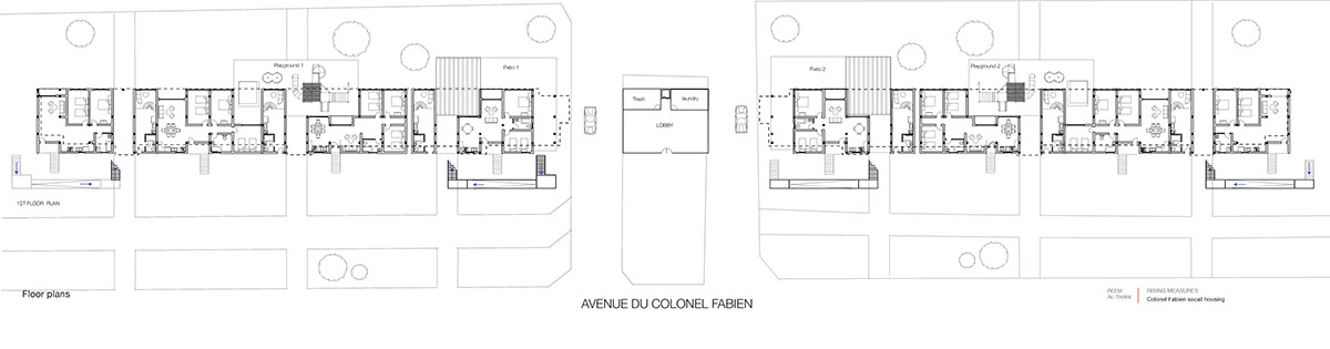 Social housing Colonel Fabien HLM Paris 1940's reuse Grad Show 2015