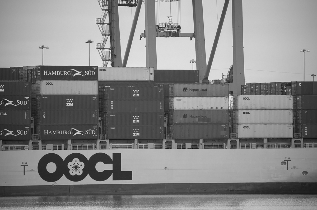 docks container ships shipping Estuary Coast port trade