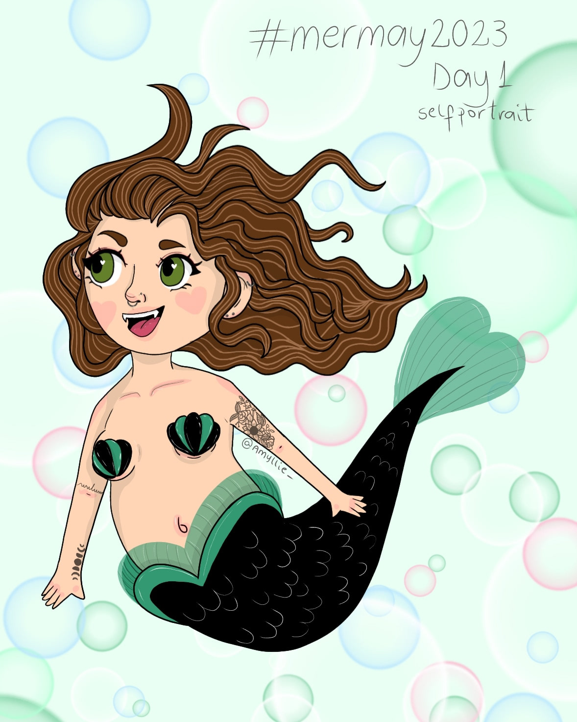 desenho Ilustração draw ILLUSTRATION  ilustradora mermaid mermay sereias