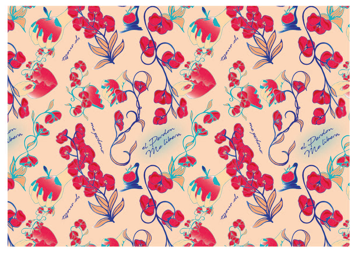 Diseño Textil floral pattern Pattern floral perdon sublimados