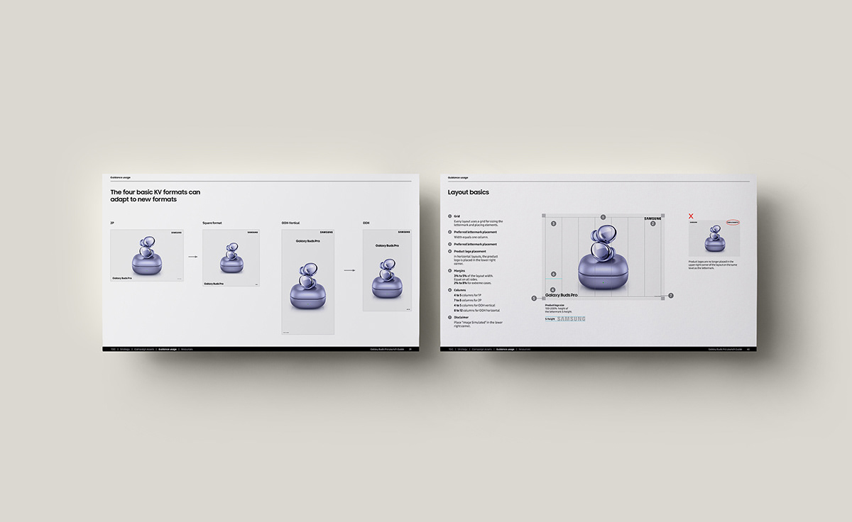 brandbook branding  design Editing  galaxy guidelines Samsung visualguide
