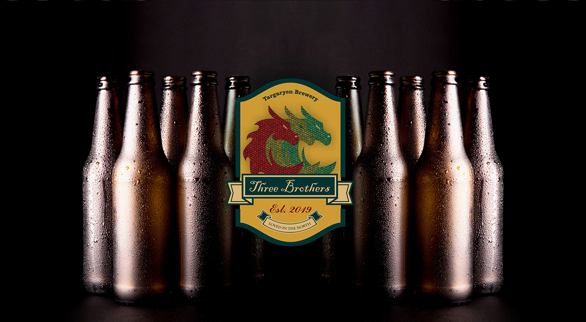 Game of Thrones targaryen daenerys dragons cerveza caminante logo marca branding  got