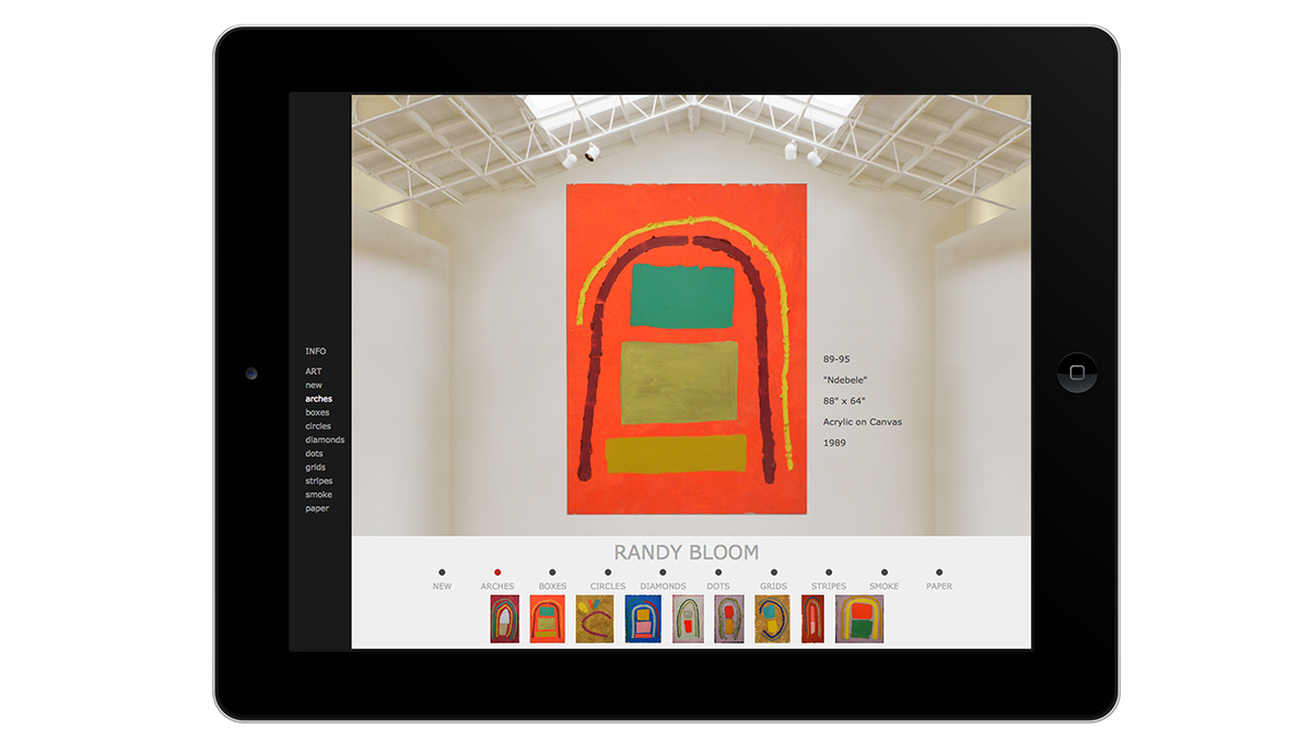 clean minimalistic iPad artist painter randy bloom sophisticated Forms paint digital
