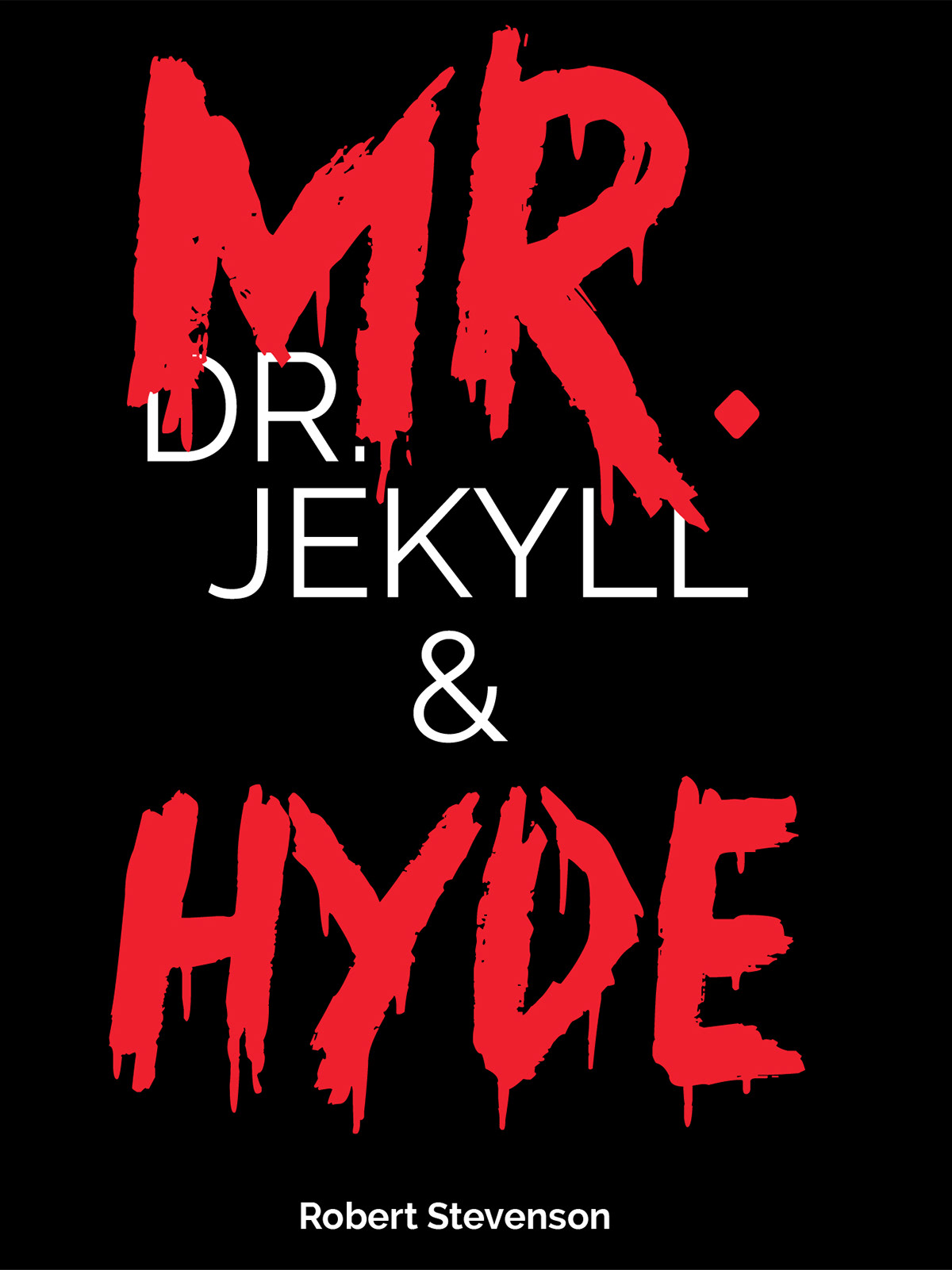 book dark type dr jekyll mr hyde book cover black White two-faced