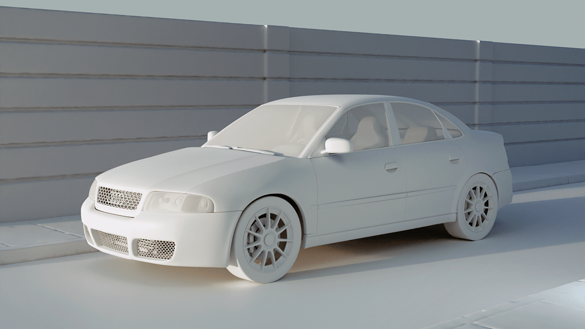 3dmodel a4 Audi car cardesign download game rs4 s4 Vehicle