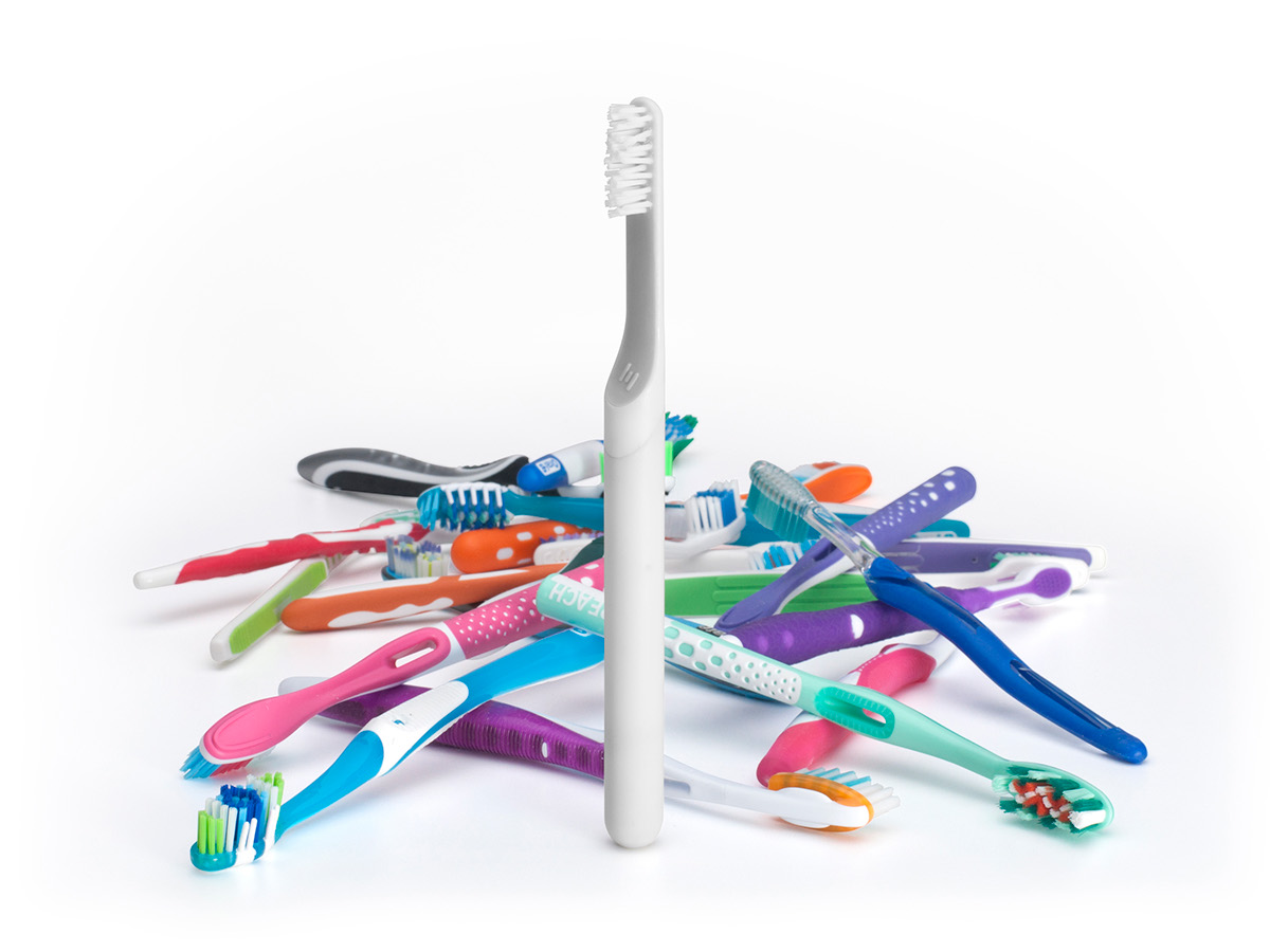 toothbrush designer design Health beauty minimal pure simple Beautiful wood plastic aluminum bead blasted anodized