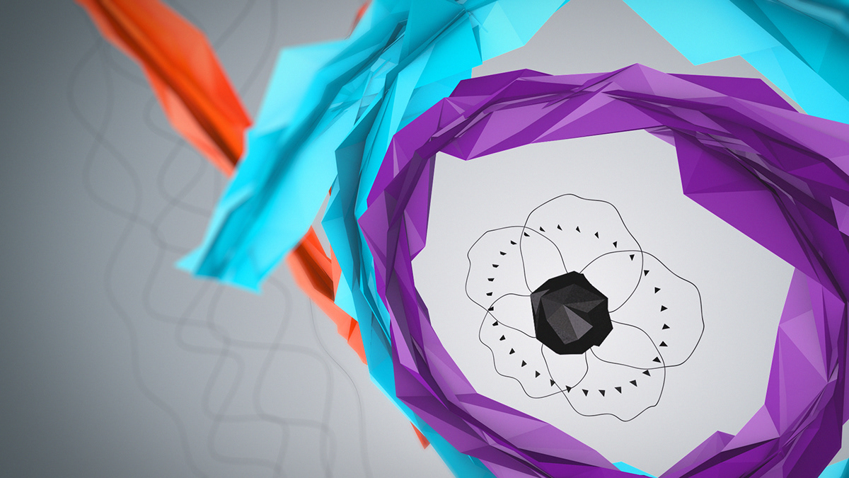 3D c4d cinema 4d motion motion design lowpoly Low Poly circles Lowpoly circles