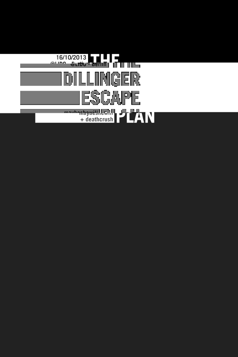 Glitch Data mosh Dillinger Escape Plan poster animated gif felipe tofani berlin glitch art