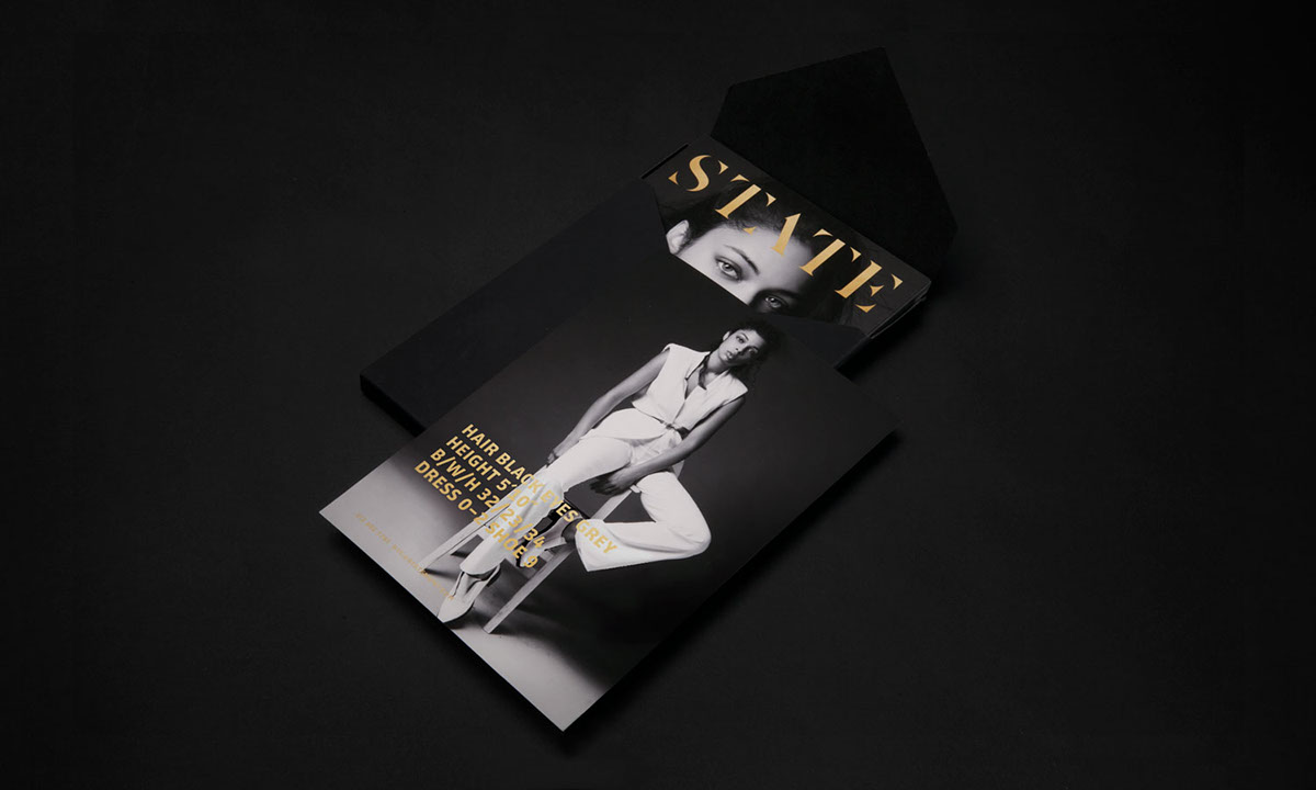 black and gold print Business Cards gold foil fashion photography package design  Collateral luxury elegant logo Logo Design fashion model identity clean bold
