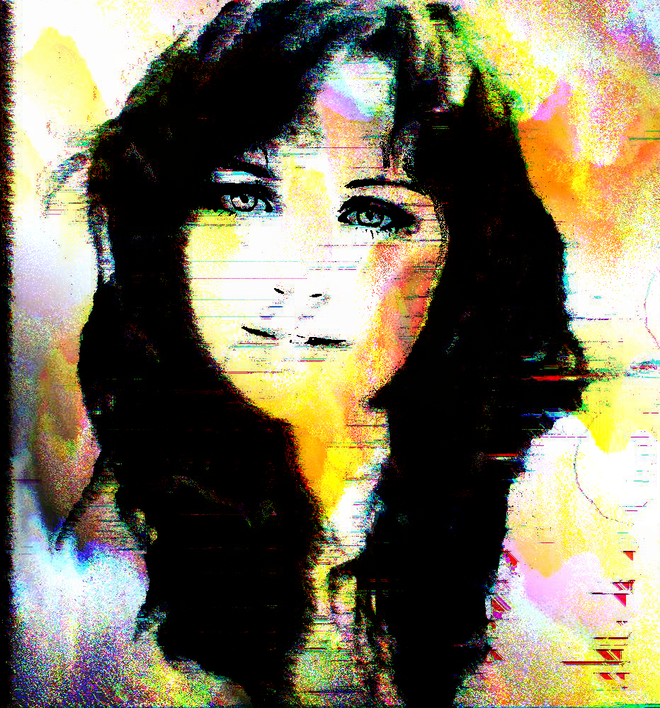 Glitch portrait pixeldrifter art digital pixel color